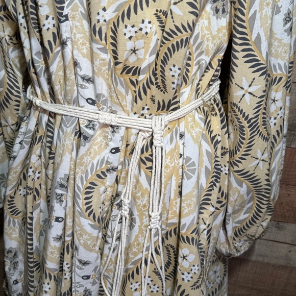 H&M Macramé-belt Boho Tunic Dress size XS oversized Mini - Picture 8 of 13